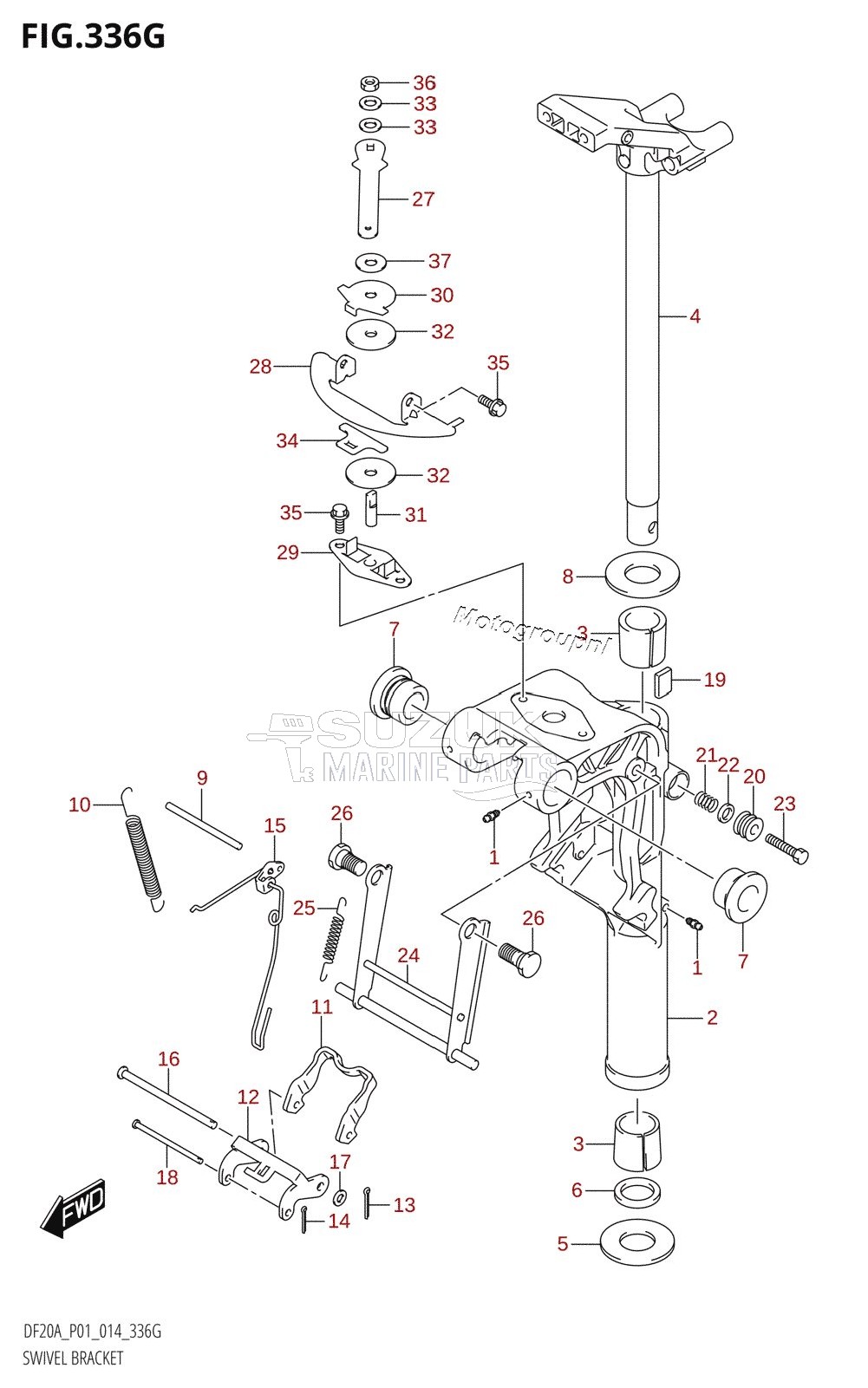 SWIVEL BRACKET (DF20A:P01)