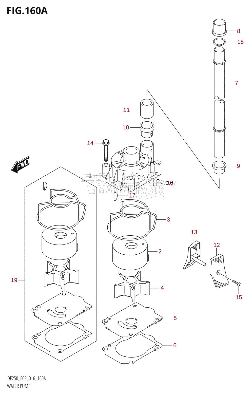 WATER PUMP (DF200T:E03)