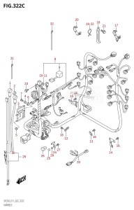 DF250ST From 25004F-340001 (E03)  2023 drawing HARNESS (DF250T,DF250Z)