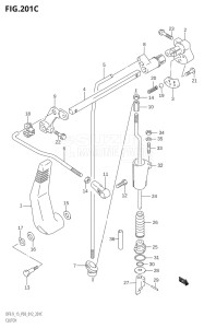 00993F-210001 (2012) 9.9hp P03-U.S.A (DF9.9T  DF9.9TH) DF9.9 drawing CLUTCH (DF15:P03)