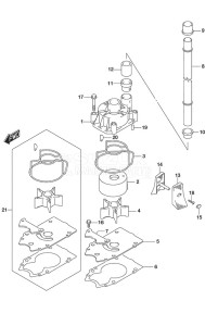 DF 250 drawing Water Pump (DF 250S)