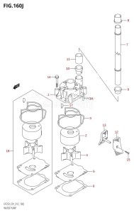 DF225T From 22503F-210001 (E01)  2012 drawing WATER PUMP (DF250T:E01)