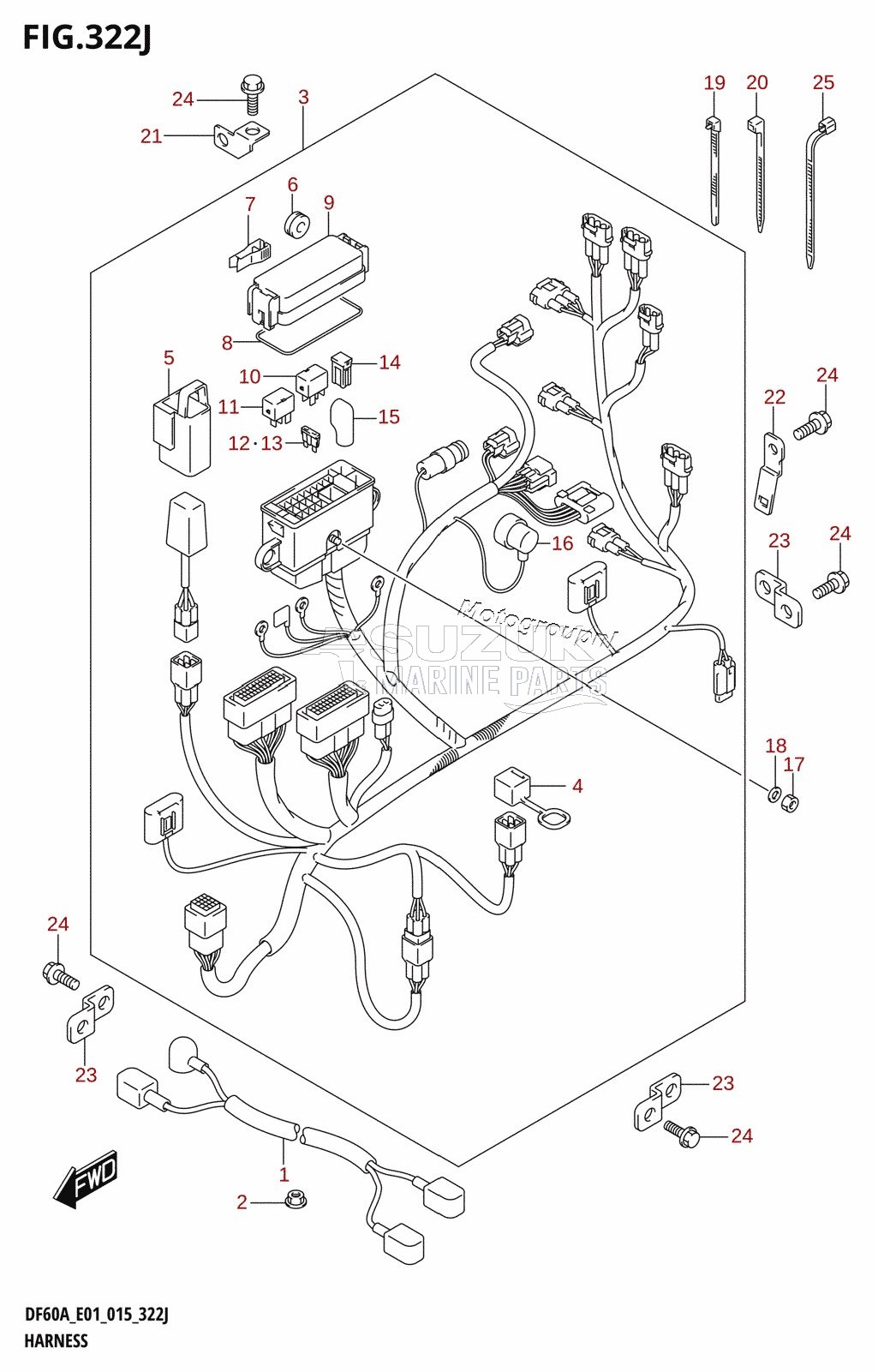 HARNESS (DF60AQH:E01)