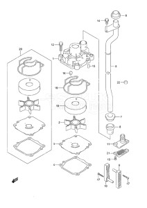 Outboard DF 50A drawing Water Pump High Thrust