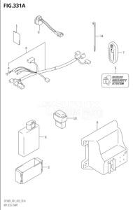 10005F-340001 (2023) 100hp E01-Gen. Export 1 (DF100C) DF100C drawing KEY LESS START