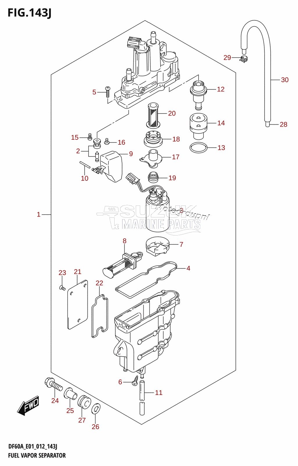 FUEL VAPOR SEPARATOR (DF60AQH:E40)