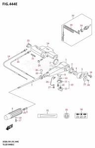 DF15A From 01504F-510001 (P01)  2015 drawing TILLER HANDLE (DF20A:P40)