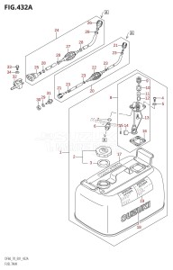 DF70 From 07001F-031001 (E11)  2013 drawing FUEL TANK