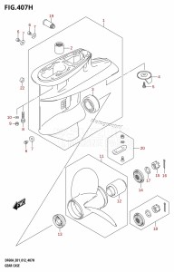 DF40A From 04003F-210001 (E01)  2012 drawing GEAR CASE (DF60AQH:E01)