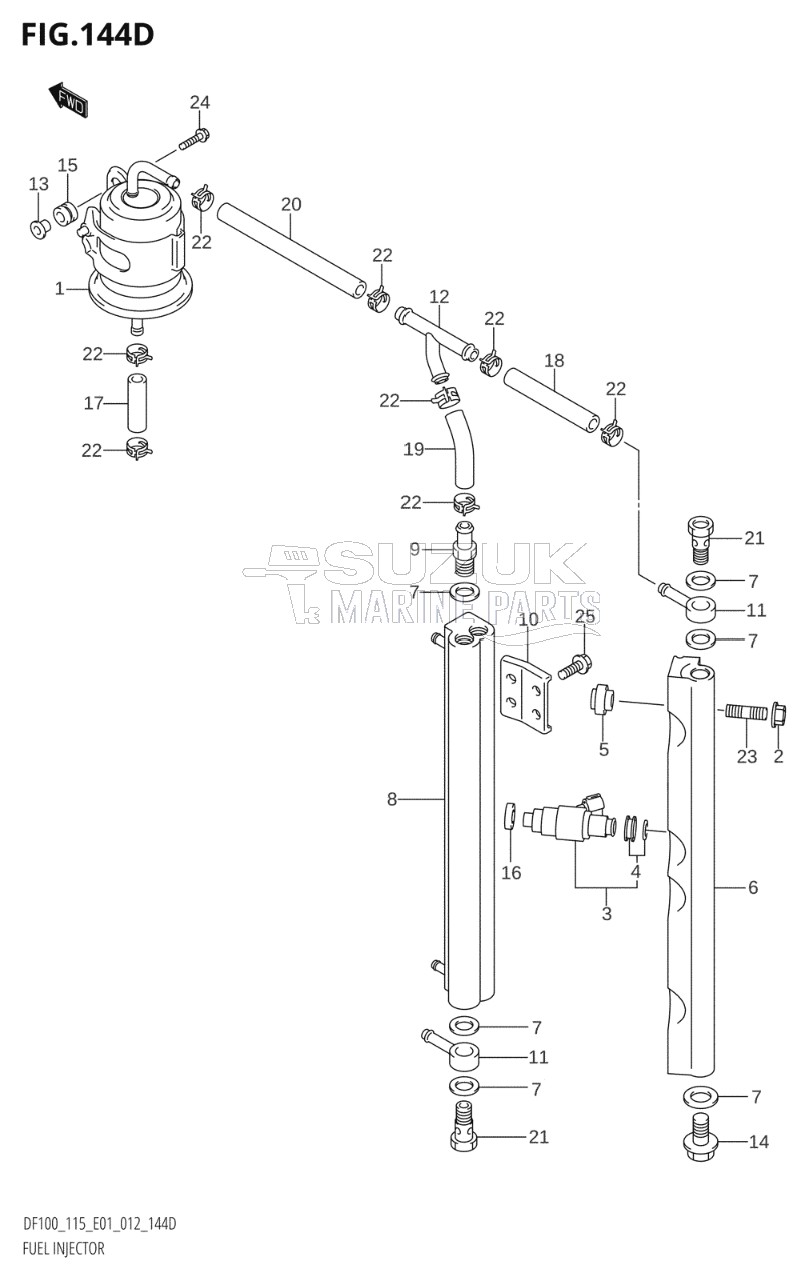 FUEL INJECTOR (DF115T:E40)