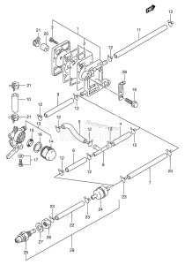 J4 From 00401J-801001 ()  1991 drawing FUEL PUMP (DT4)