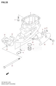 DF140 From 14001Z-371001 (E01)  2003 drawing DRIVE SHAFT HOUSING