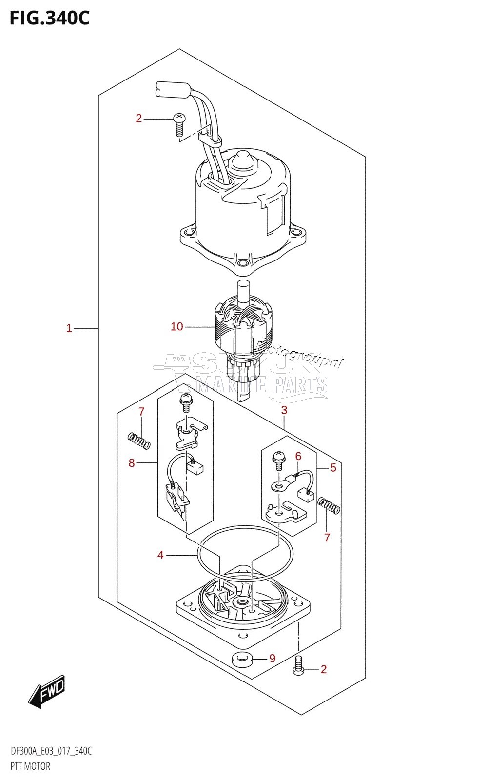 PTT MOTOR (DF300A:E03:L-TRANSOM)