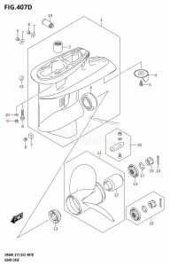 DF40A From 04004F-240001 (E34-Italy)  2022 drawing GEAR CASE (DF60A:E40)