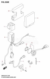 DF50A From 05004F-710001 (E03)  2017 drawing PTT SWITCH /​ ENGINE CONTROL UNIT (DF60AVT:E03)