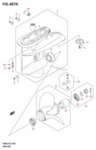 DF60A From 06002F-110001 (E01 E40)  2011 drawing GEAR CASE