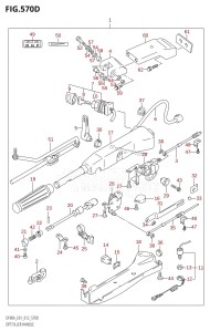 DF70A From 07003F-310001 (E01 E40)  2013 drawing OPT:TILLER HANDLE (DF80A:E40)