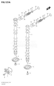 15002Z-140001 (2021) 150hp E40-Costa Rica (DF150WZ) DF150 drawing CAMSHAFT