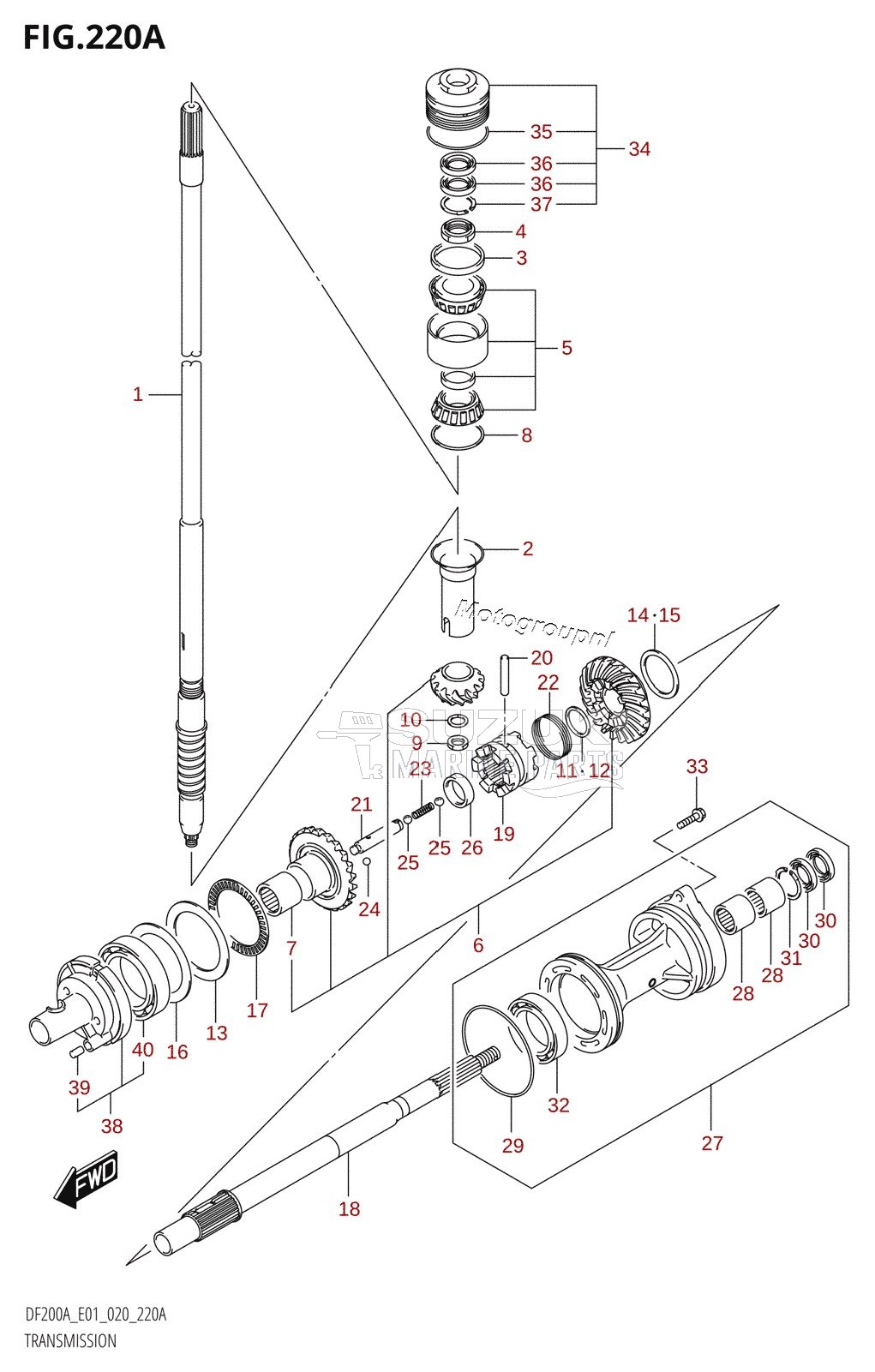 TRANSMISSION (DF200AT,DF175AT,DF150AT)