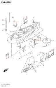 DF175TG From 17502F-610001 (E01 E40)  2016 drawing GEAR CASE (DF150ZG:E01)