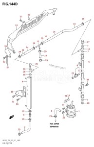 DF175Z From 17502Z-210001 (E01 E40)  2012 drawing FUEL INJECTOR (DF150Z:E40)