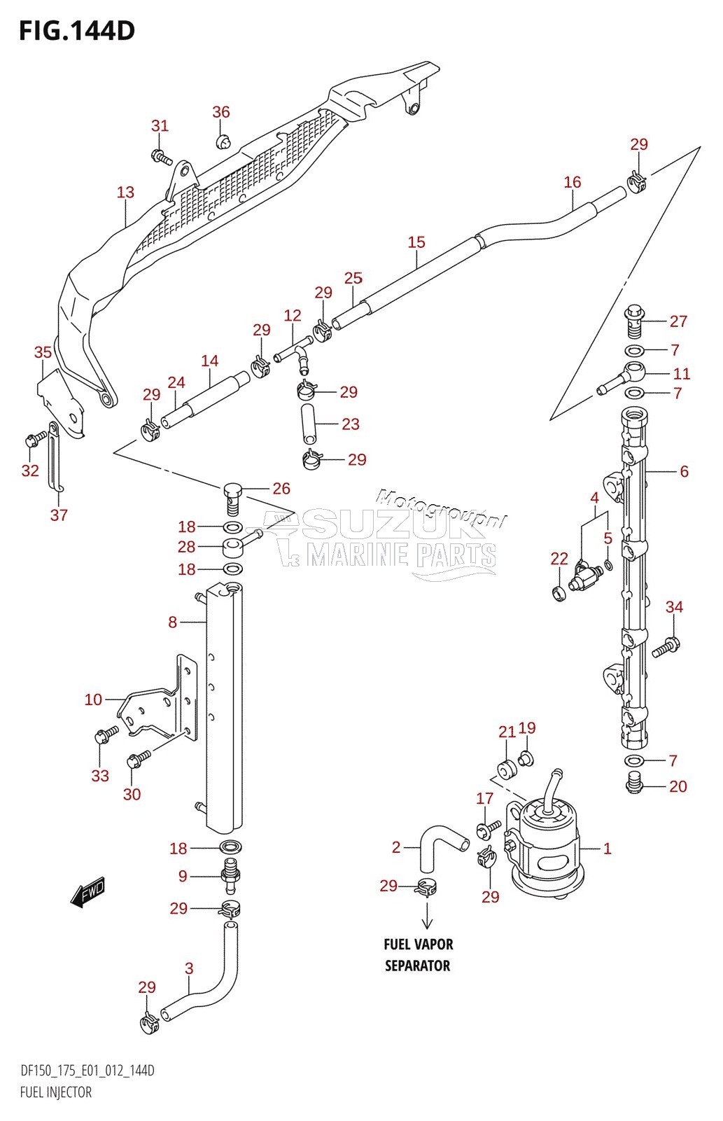 FUEL INJECTOR (DF150Z:E40)