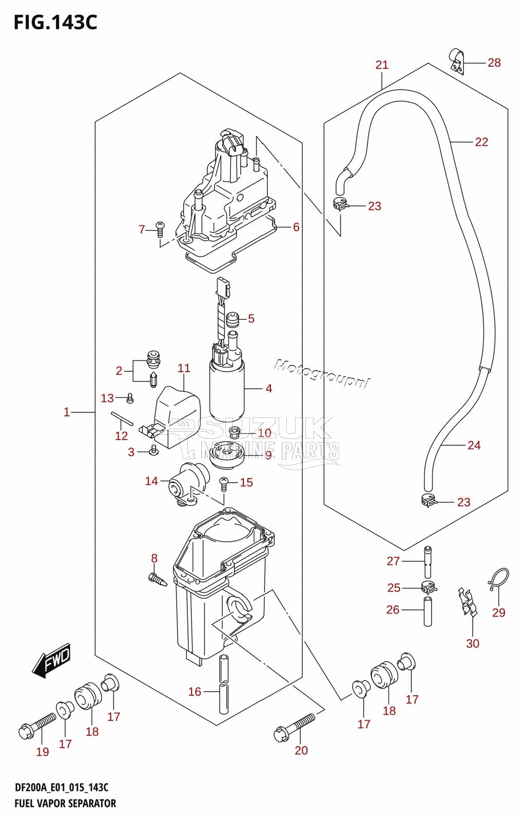 FUEL VAPOR SEPARATOR (DF200AZ:E01)