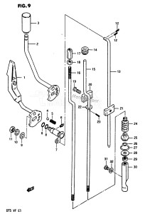 DT5 From 0502-451193 till 451317 ()  1984 drawing CLUTCH LEVER