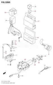 DF175ZG From 17502Z-410001 (E03)  2014 drawing PTT SWITCH /​ ENGINE CONTROL UNIT (DF150ZG:E03)