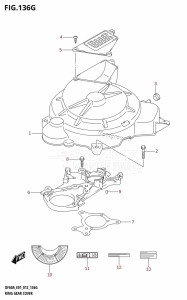 DF50A From 05003F-210001 (E01)  2012 drawing RING GEAR COVER (DF60A:E40)