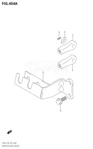 00994F-140001 (2021) 9.9hp E01-Gen. Export 1 (DF9.9A  DF9.9AR) DF9.9A drawing REMOCON CABLE HOLDER (DF8AR,DF9.9AR)