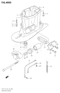 15002F-210001 (2012) 150hp E01 E40-Gen. Export 1 - Costa Rica (DF150T) DF150 drawing DRIVE SHAFT HOUSING (DF150Z:E40)