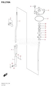 05003F-610001 (2016) 50hp E01-Gen. Export 1 (DF50A  DF50ATH) DF50A drawing SHIFT ROD (DF50AVT:E01)