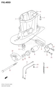 DF175T From 17502F-310001 (E03)  2013 drawing DRIVE SHAFT HOUSING (DF175Z:E03)