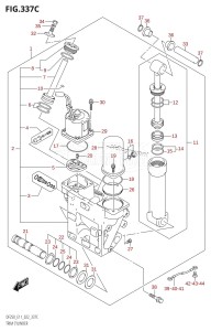 DF250ST From 25004F-240001 (E03)  2022 drawing TRIM CYLINDER (X-TRANSOM,XX-TRANSOM)