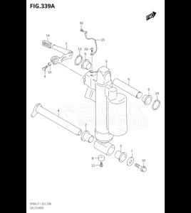 07003F-340001 (2023) 70hp E11 E40-Gen. Export 1-and 2 (DF70A  DF70AT  DF70ATH) DF70A drawing GAS CYLINDER (DF90AWQH)