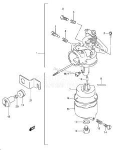 DT6 From 00601-151001 ()  2001 drawing CARBURETOR (DT6)