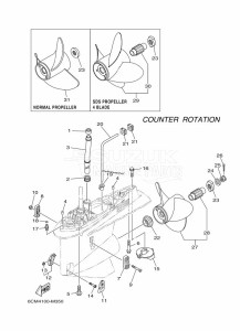 FL225FETX drawing PROPELLER-HOUSING-AND-TRANSMISSION-4