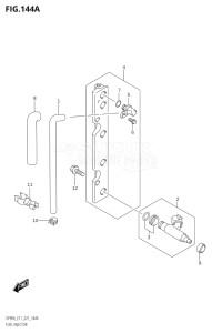 08002F-140001 (2021) 80hp E01 E40-Gen. Export 1 - Costa Rica (DF80AT) DF80A drawing FUEL INJECTOR (E01,E03,E11)