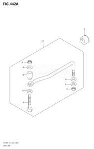 10005F-340001 (2023) 100hp E01-Gen. Export 1 (DF100C) DF100C drawing DRAG LINK