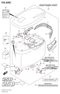 DF250A From 25003P-610001 (E01 E40)  2016 drawing ENGINE COVER (DF250A:E01)