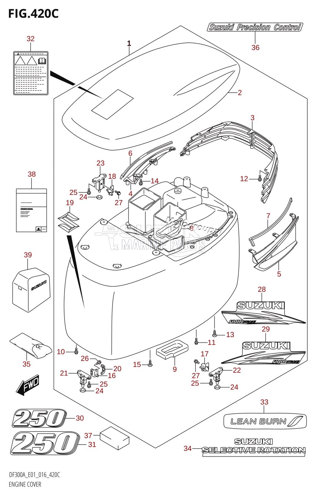 ENGINE COVER (DF250A:E01)