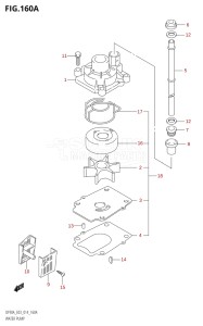 07003F-410001 (2014) 70hp E03-USA (DF70A) DF70A drawing WATER PUMP