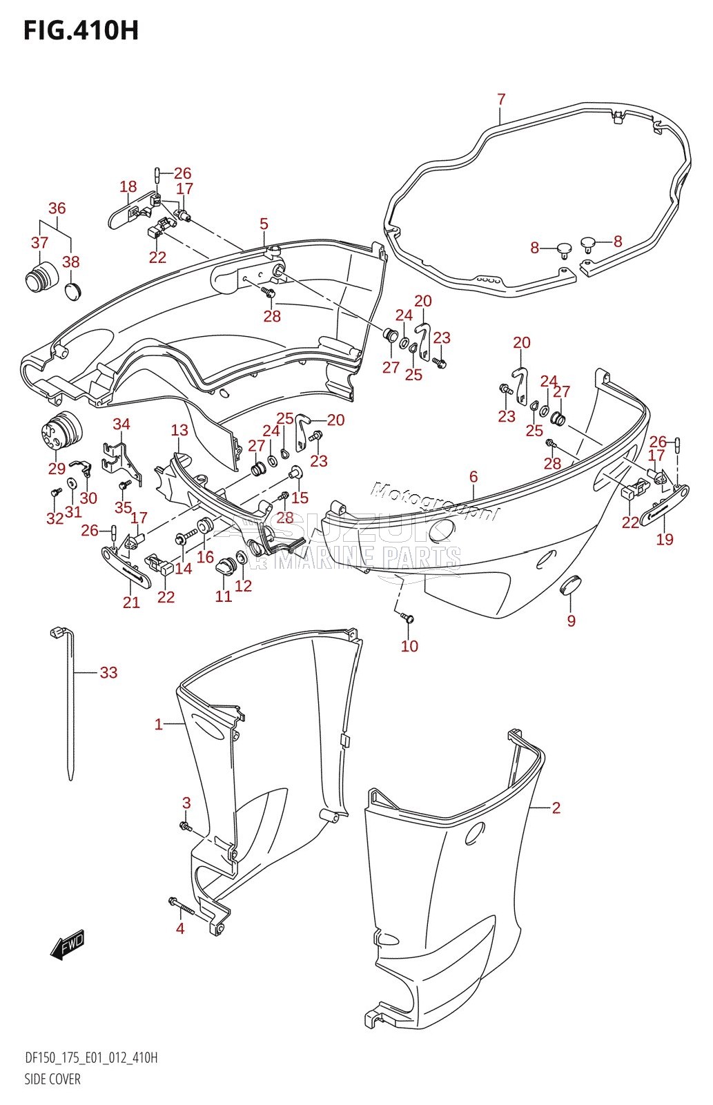 SIDE COVER (DF175Z:E40)