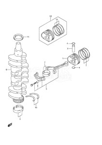 DF 90A drawing Crankshaft