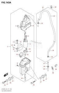 DF200AP From 20003P-710001 (E01 E40)  2017 drawing FUEL VAPOR SEPARATOR (DF200AP:E01)