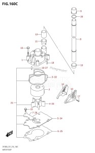 DF300A From 30002P-610001 (E01 E40)  2016 drawing WATER PUMP (DF300A:E40)