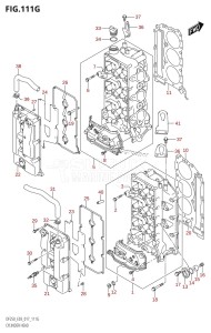 DF225T From 22503F-710001 (E03)  2017 drawing CYLINDER HEAD (DF250ST:E03)