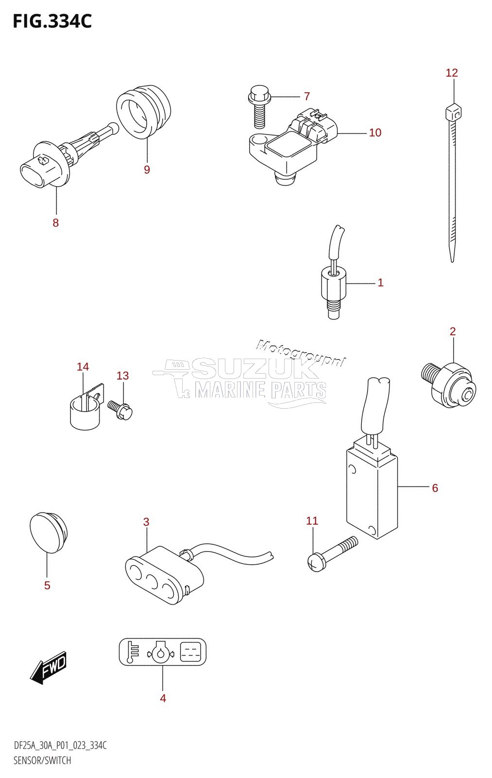 SENSOR /​ SWITCH (DF25AT,DF30AT)