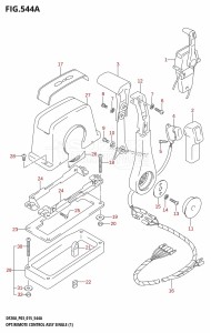 DF9.9B From 00995F-510001 (P03)  2015 drawing OPT:REMOTE CONTROL ASSY SINGLE (1) (DF9.9B:P03)